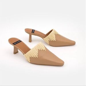 Anthropologie Angel Alarcon heeled mule NWT